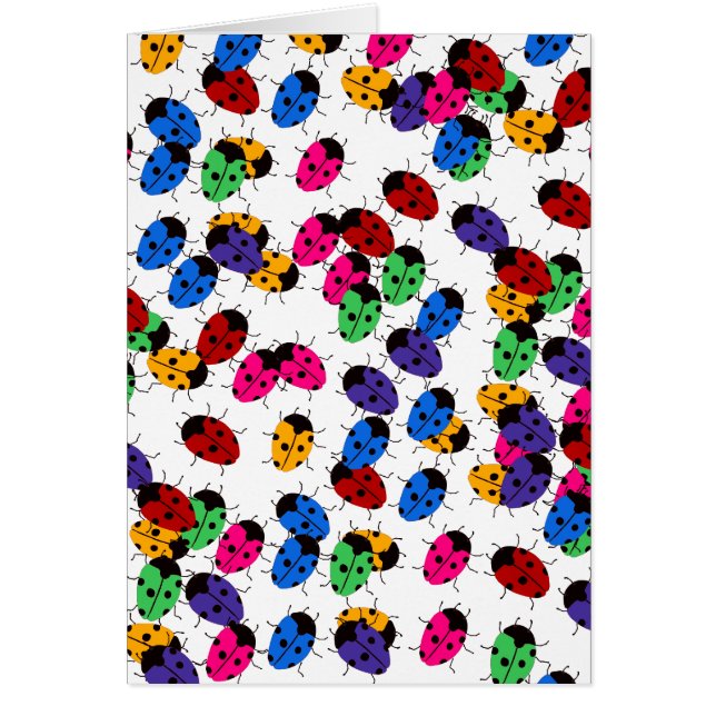 Utformning av Nyckelpiga Hälsningskort (Framsidan)