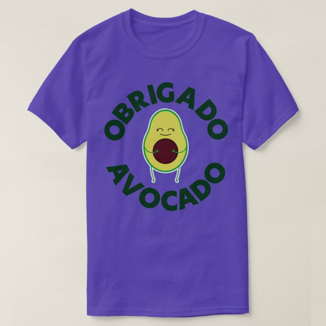 Utformning av Obrigado Avocado T Shirt (Design framsida)