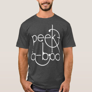 Utformning av PeekABoo Distress-lista över Stil T Shirt