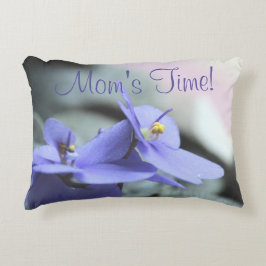 Utformning av periwinkle-Blommigt Prydnadskudde