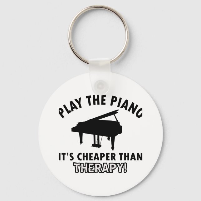 utformning av pianoterapi nyckelring (Framsida)