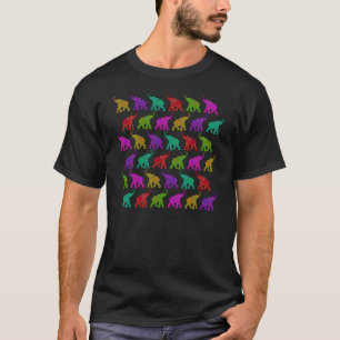 Utformning av plattor i Elephant Walk mönster T Shirt