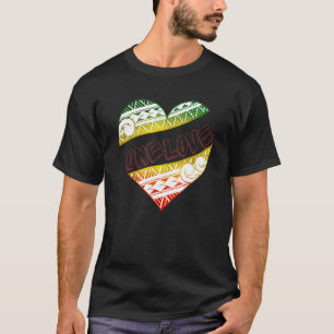 Utformning av polynesisk stambok 1 Kärlek Reggae F T Shirt