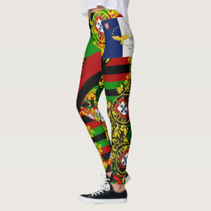 Utformning av portugisiska Azorerna Leggings