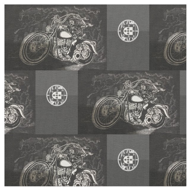 Utformning av portugisiska biker tyg (Närbild)