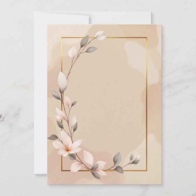 Utformning av PREMIUM-inbjudningskort Inbjudningar (Framsida)