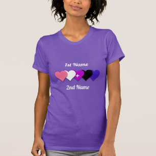 Utformning av pride för könstillhörighet med hjärt t shirt