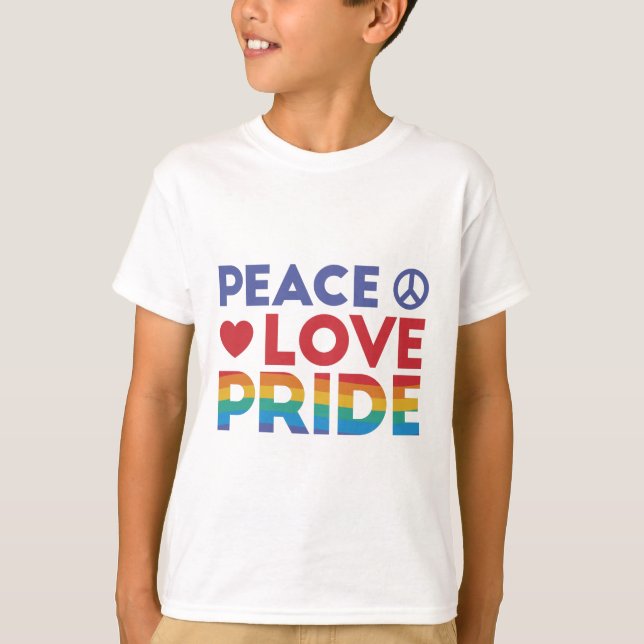 Utformning av Pridet Peace kärlek T Shirt (Framsida)
