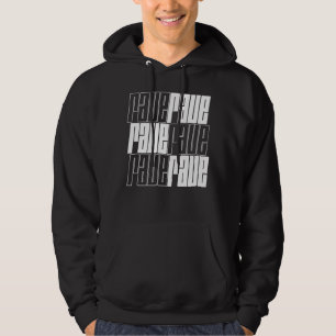 utformning av rave-logotyp hoodie