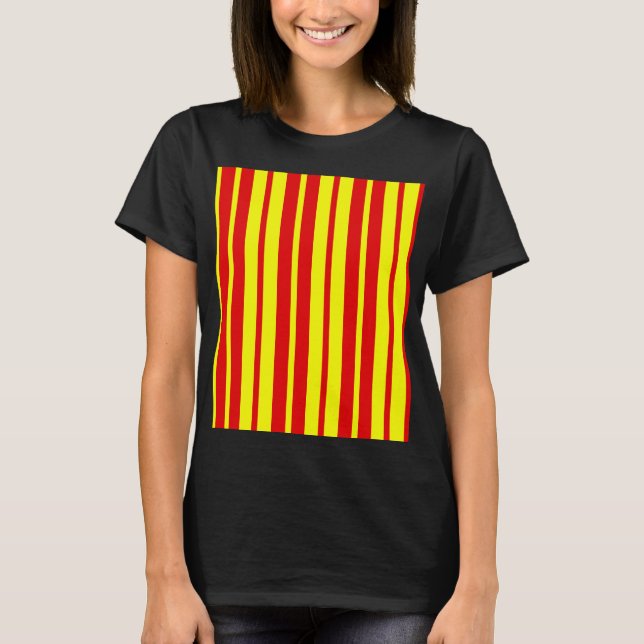 Utformning av Red and Gult Rand T Shirt (Framsida)
