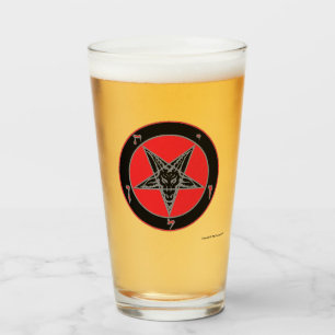 Utformning av Red, Black och Grått Baphomet Glaskopp