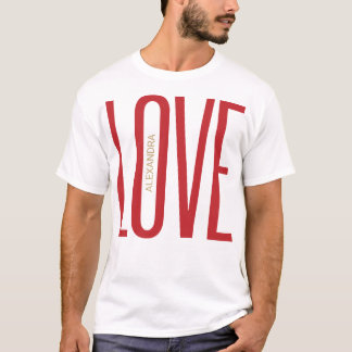 Utformning av renare Guld med rött kärlek i högBre T Shirt