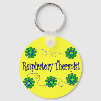 Utformning av respiratorisk terapi Retro Flowers Nyckelring