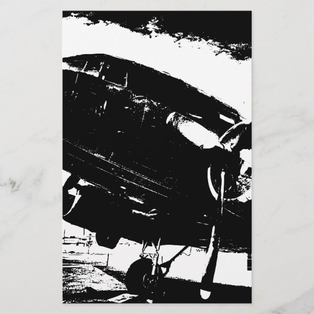 Utformning av Retro DC3-flygplan Prop Flygplan Avi (Framsida)