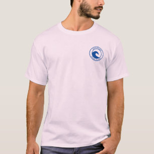Utformning av RI Blue Ocean Wave Circle T Shirt
