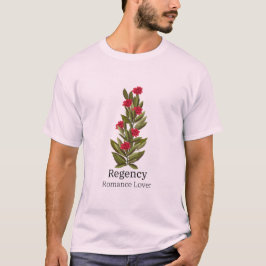 Utformning av röd blommigt med ReEmergency Romanti T Shirt