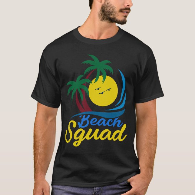 Utformning av Roligten Beach Square T Shirt (Framsida)