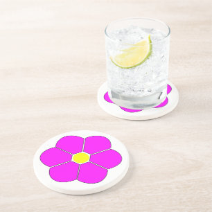 Utformning av Rosa Flower Underlägg