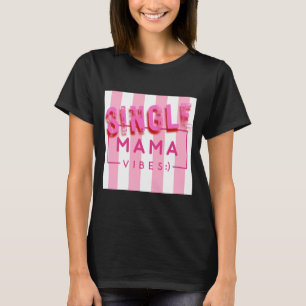Utformning av Rosa Rand för enstaka Mammor T Shirt