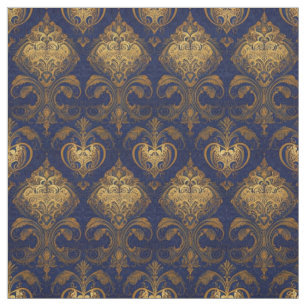 Utformning av royal Blue- och Guld-skademask Tyg