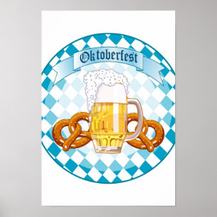Utformning av rundan oktoberfest Firande Poster