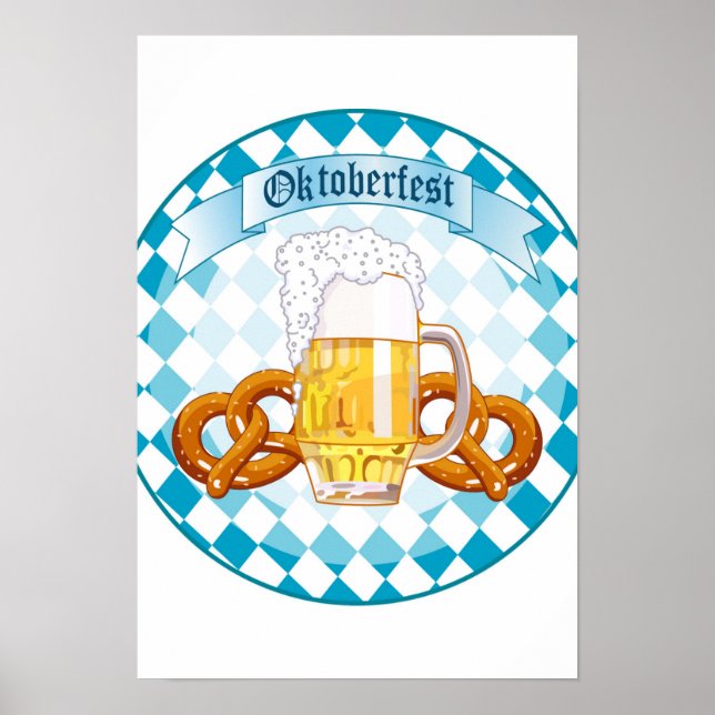Utformning av rundan oktoberfest Firande Poster (Framsidan)