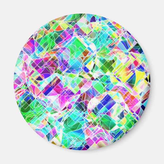 Utformning av ruttfärgade fragment magnet (Framsidan)