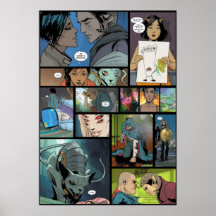 Utformning av Saga Image Tecknads Panel Poster