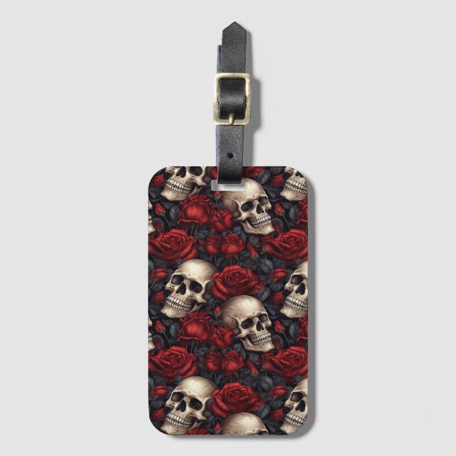 Utformning av Skull- och Ro-serien 10 Bagagebricka (Framsida vertikal)