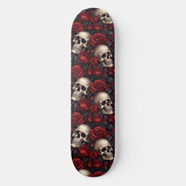 Utformning av Skull- och Ro-serien 10 Mini Skateboard Bräda 18,5 Cm (Framsida)