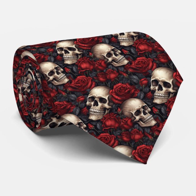 Utformning av Skull- och Ro-serien 10 Slips (Rullad)