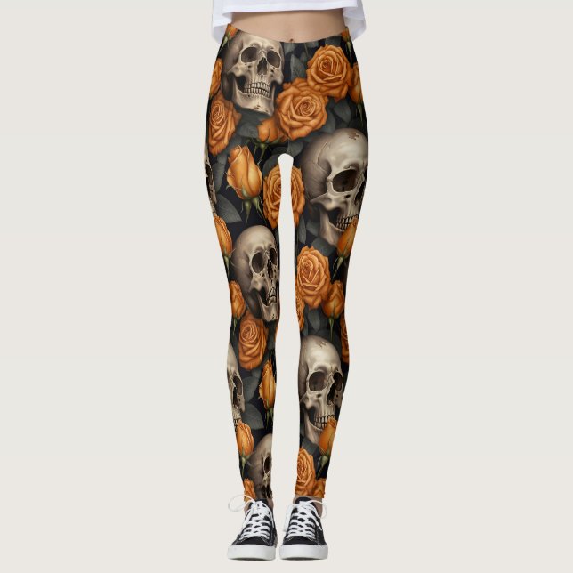 Utformning av Skull- och Ro-serien 11 Leggings (Framsida)