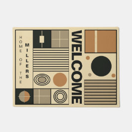 Utformning av snyggt i Bauhaus stil med namn