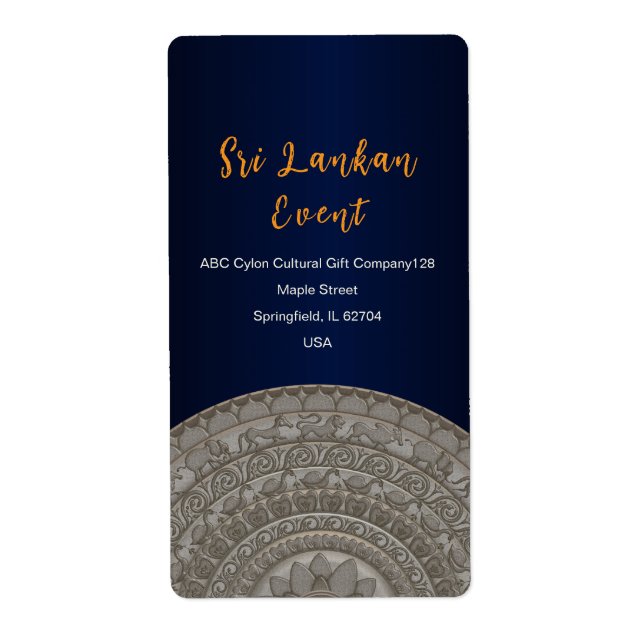 Utformning av Sri Lankas inbjudan Fraktsedel (Framsidan)