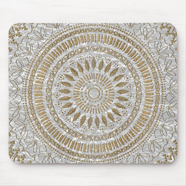 Utformning av stammandala från elegant hand plocka musmatta (Framsidan)