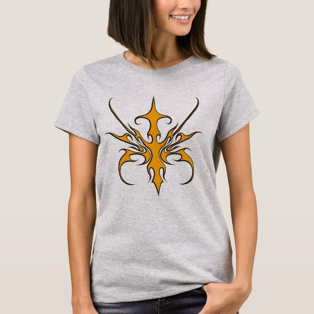 Utformning av stammask - Orange T Shirt (Framsida)