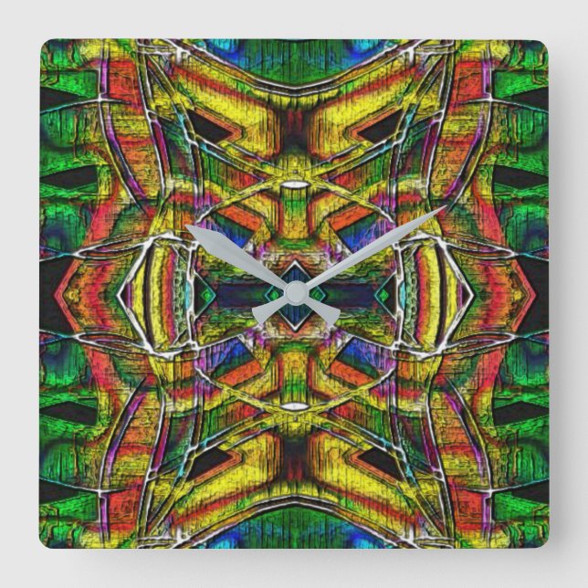 Utformning av stamstammar från stil, abstrakt, kar fyrkantig klocka (Framsida)