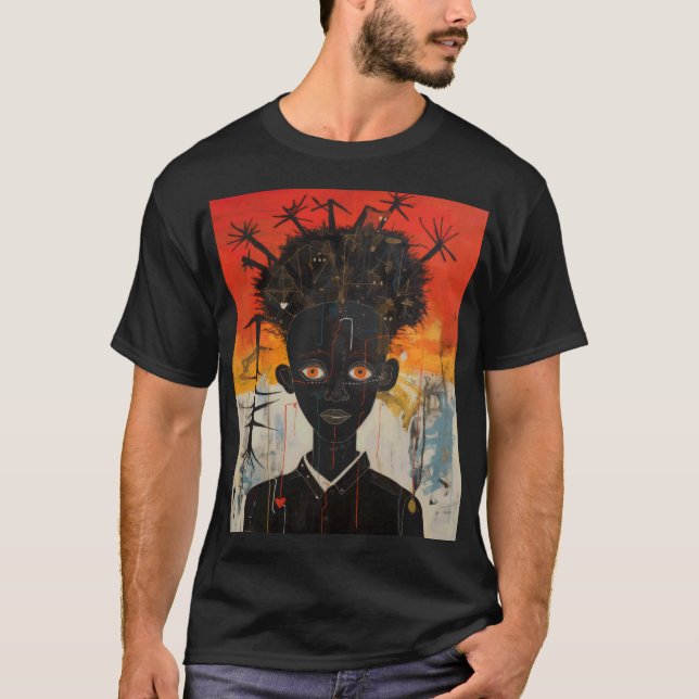 Utformning av svart egenmakt och motståndskraft t shirt (Framsida)