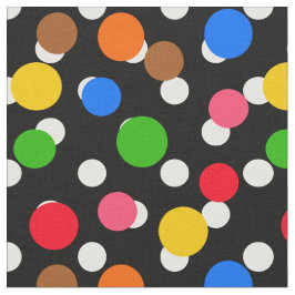 Utformning av svarta bakgrundsfärgade polkapunkter tyg
