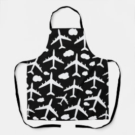 Utformning av svarta flygplan i mönster