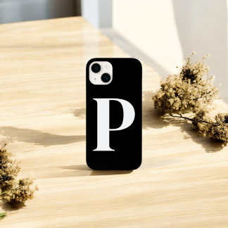 Utformning av svartvit första Personlig, Monogram