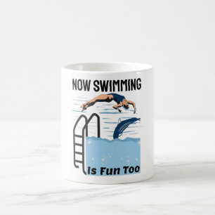 Utformning av swimmer-perfekt - Nu är det också Ro Kaffemugg