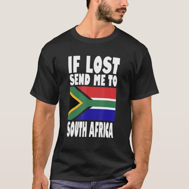Utformning av syd-Afrika om borttappad skickar mig T Shirt (Framsida)
