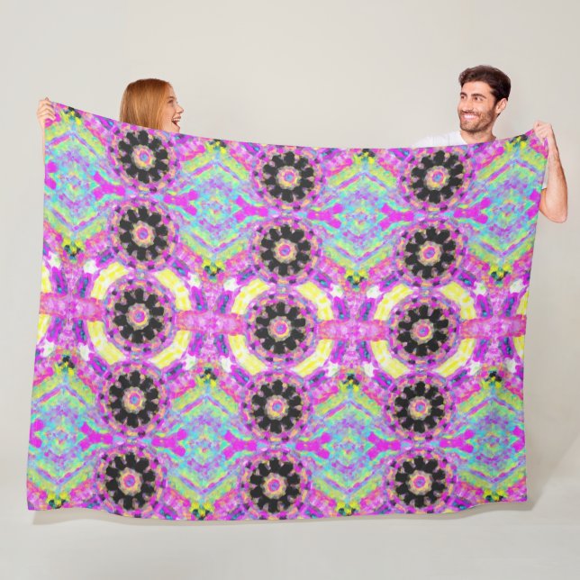 Utformning av testal Rosa Fleecefilt (På plats)