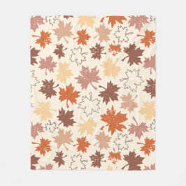 Utformning av thanksgivingar, naturligt löv på hös fleecefilt