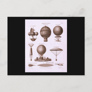 Utformning av tidigare Luftballonger i Vintage bil Vykort