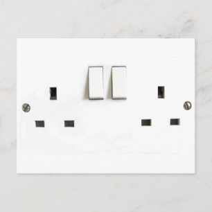 Utformning av UK Socket Vykort