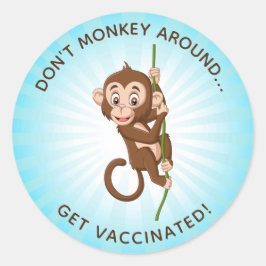 Utformning av vaccinering mot apa runt klistermärke