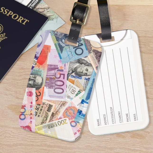 Utformning av valutasammanblandning i internatione bagagebricka (Skapare uppladdad)