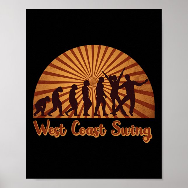Utformning av Väster Swing Dance Party för dansare Poster (Framsidan)
